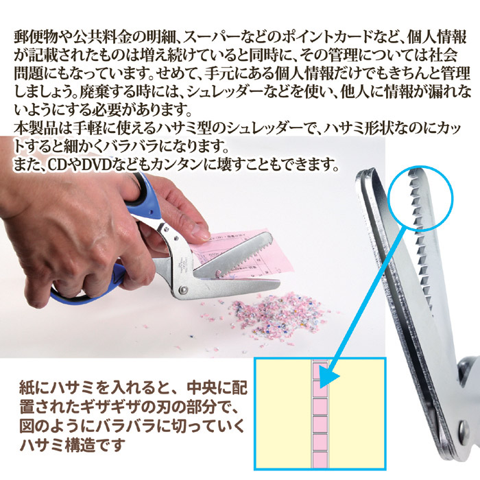 シュレッダーはさみ