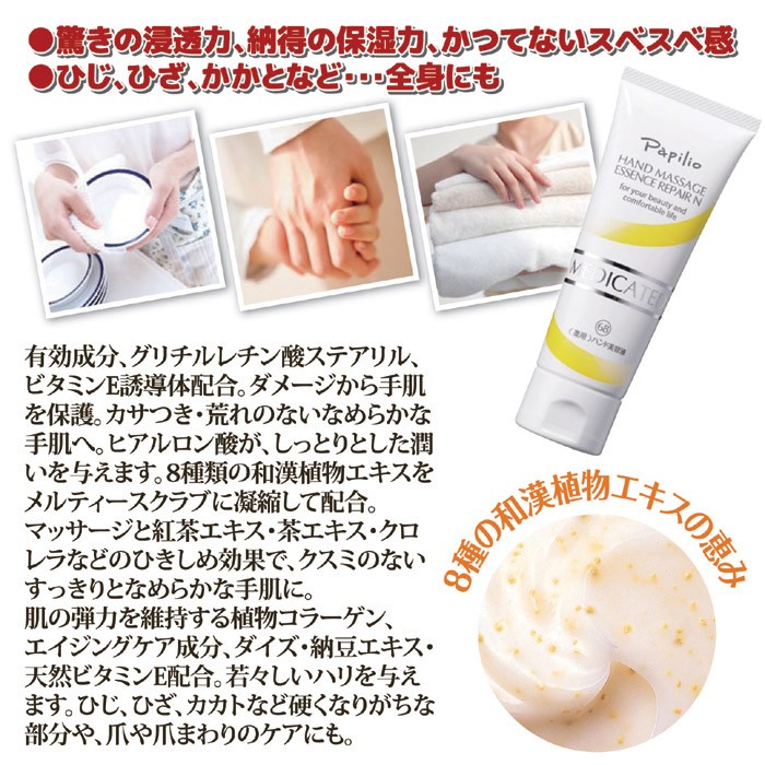 パピリオ化粧品 ハンドクリーム ハンドマッサージエッセンスリペアN 1本