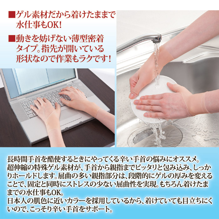 楽かる手首ゲルテクト 2枚入