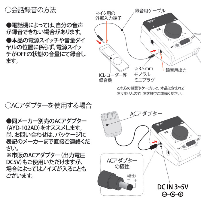 電話の拡声器3 AYD-104