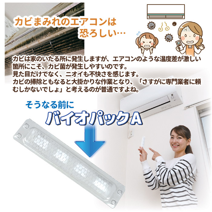 防カビ・防臭 バイオパックA エアコン用