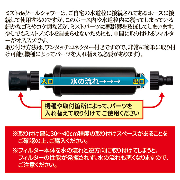 ミストdeクールシャワー用フィルター
