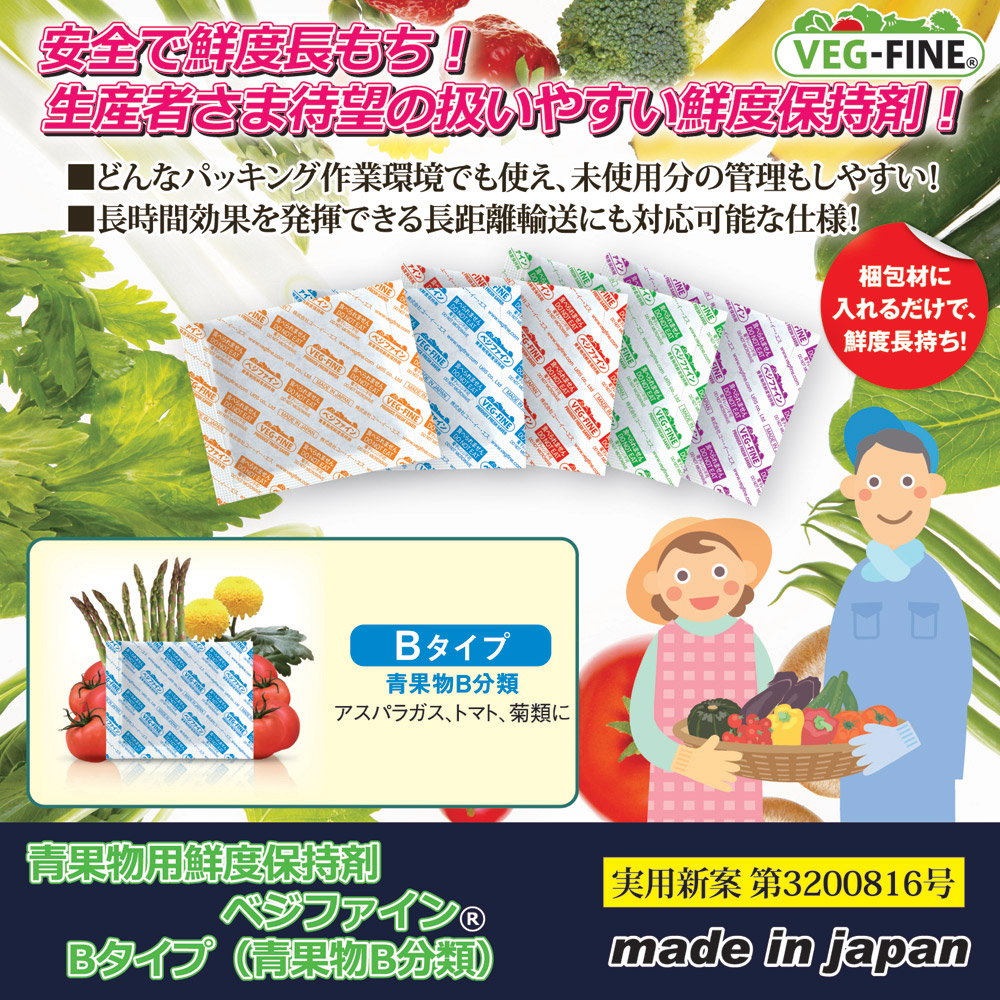 青果物鮮度保持剤ベジファイン VF-B90 (1000包)