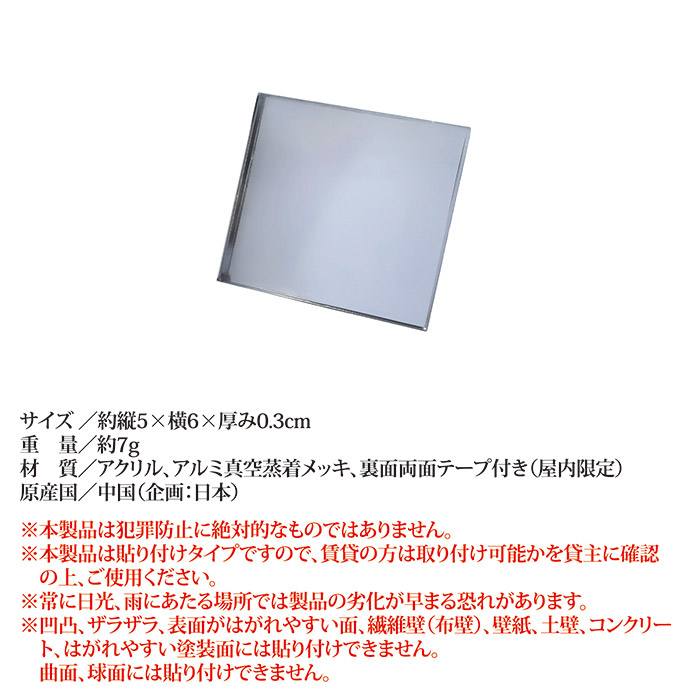 防犯・薄型プライバシーミラーSS N-1132
