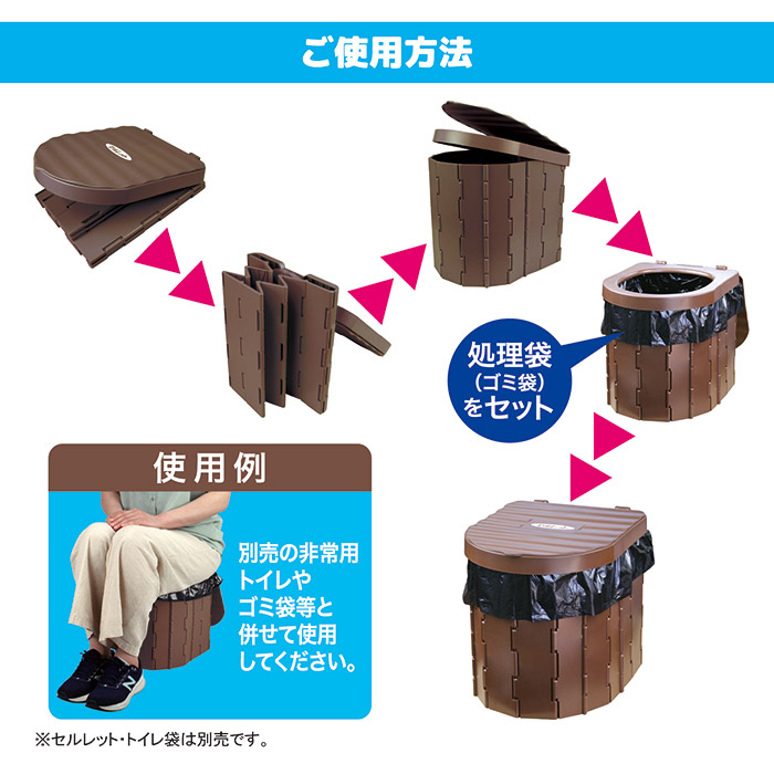 セルレット 安心お手軽便座 おりたたみ式