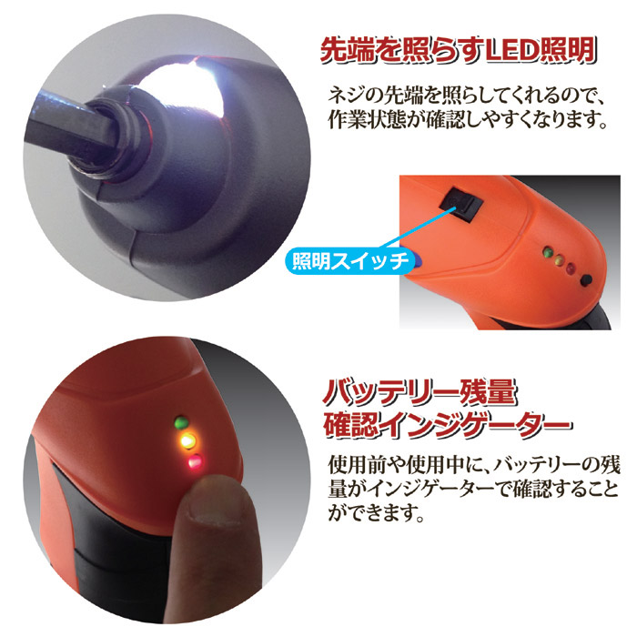 充電式 42P電動ドライバーセット WJ-306