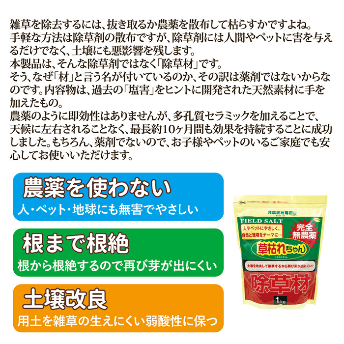 除草材 草枯れちゃん 1kg